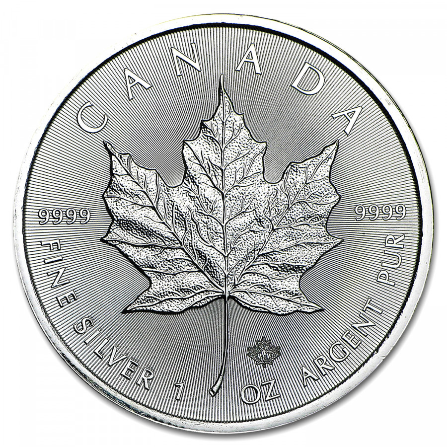Silver coin Canadian Maple Leaf 1 oz (2016) Silver coin Canadian Maple Leaf 1 oz (2016)