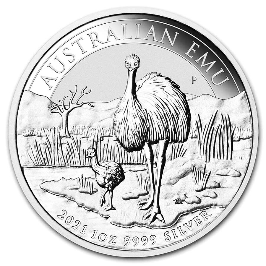 Silver coin Emu 1 oz (2021)