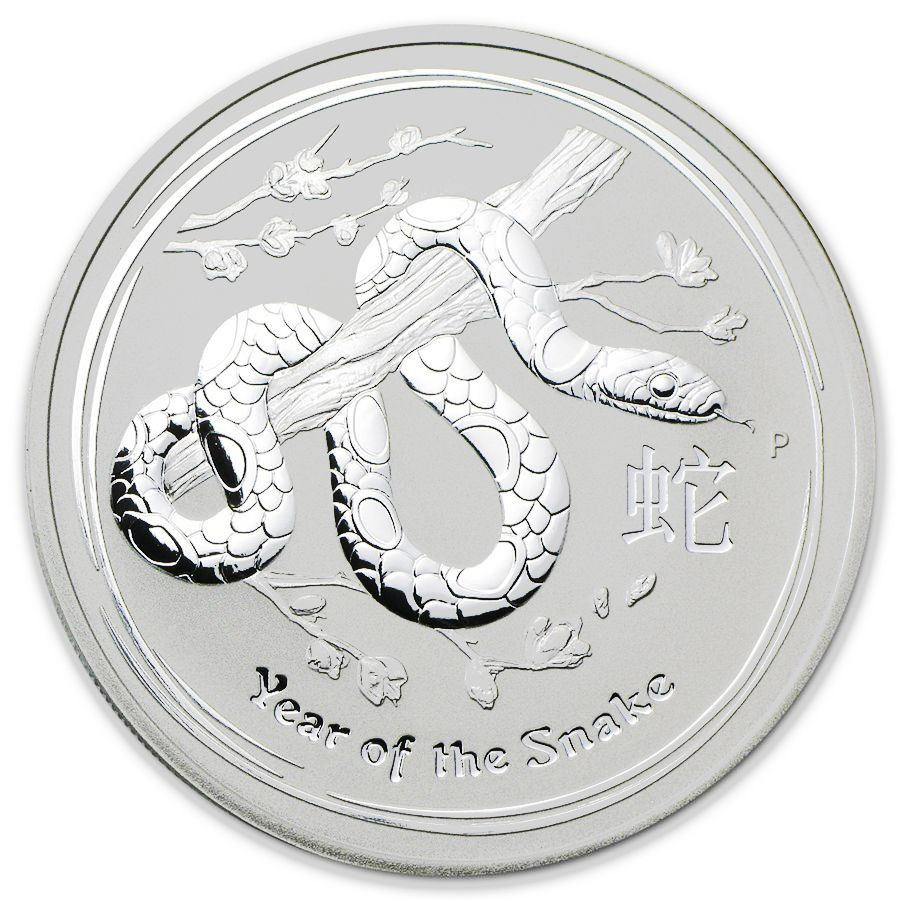 Silver coin Year of the Snake 1 oz (2013)