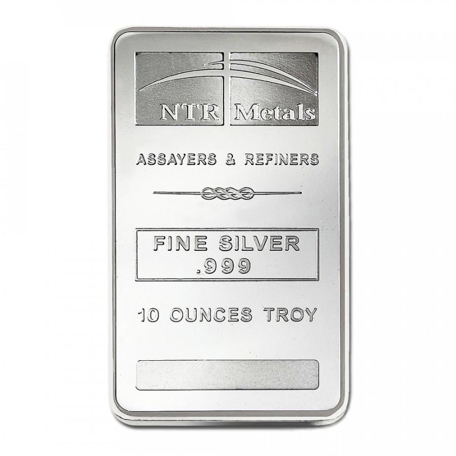Silver ingots NTR 10 oz Silver ingots NTR 10 oz