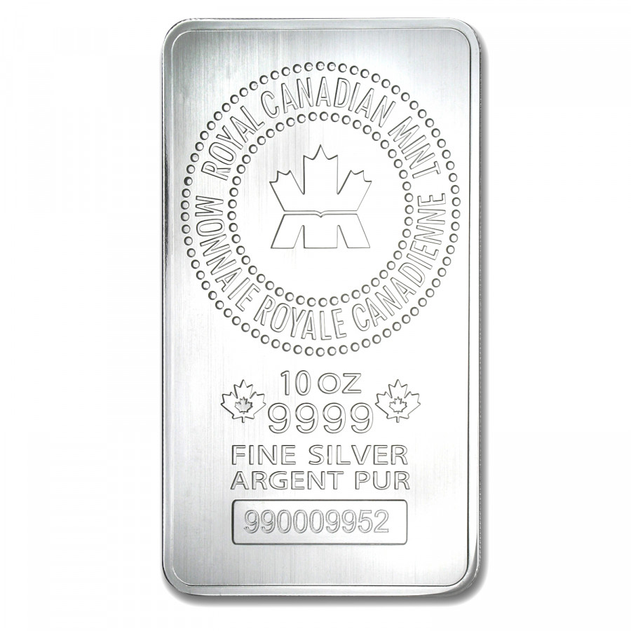 Silver bar Royal Canadian Mint 10 oz