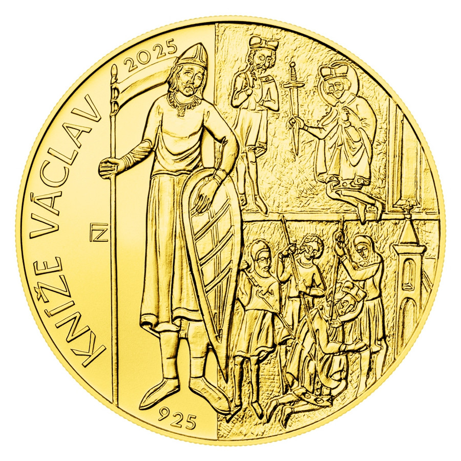 Gold coin ČNB 10.000 Kč 1100th anniversary of the beginning of Prince Wenceslas' reign STANDARD 1 oz Gold coin ČNB 10.000 Kč 1100th anniversary of the beginning of Prince Wenceslas' reign STANDARD 1 oz