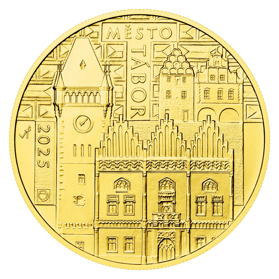 Gold coin ČNB 5.000 Kč Tábor STANDARD 1/2 oz Gold coin ČNB 5.000 Kč Tábor STANDARD 1/2 oz