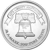 Silver rounds A-Mark Liberty Bell