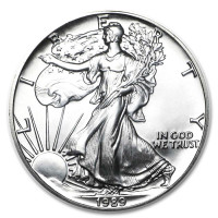 Silver coin American Silver Eagle 1 oz (1989)