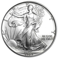 Silver coin American Silver Eagle 1 oz (1992)