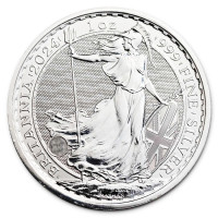 Silver coin Britannia 1 oz (2024)