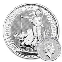 Silver coin Britannia 1 oz Elizabeth II. (2023)