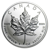 Silver coin Canadian Maple Leaf 1 oz (2011)
