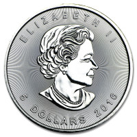 Silver coin Canadian Maple Leaf 1 oz (2016)