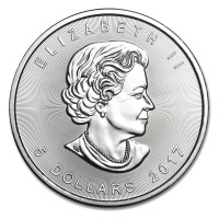 Silver coin Canadian Maple Leaf 1 oz (2017)