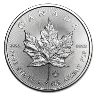 Silver coin Canadian Maple Leaf 1 oz (2017)