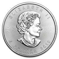 Silver coin Canadian Maple Leaf 1 oz (2019)