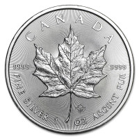 Silver coin Canadian Maple Leaf 1 oz (2020)