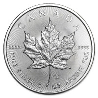 Silver coin Canadian Maple Leaf 1 oz (2022)