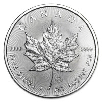 Silver coin Canadian Maple Leaf 1 oz (2023)