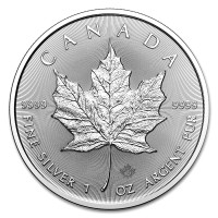 Silver coin Canadian Maple Leaf 1 oz (2024)