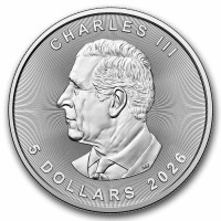 Silver coin Canadian Maple Leaf 1 oz (2026)