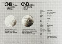 Silver coin 100 CZK Customs Administration PROOF