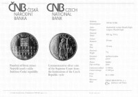 Silver coin 100 CZK Supreme Court PROOF