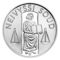 Silver coin 100 CZK Supreme Court PROOF
