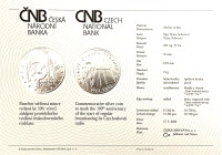 Silver coin ČNB 200 Kč 100th anniversary of the start of regular Czechoslovak radio broadcasting BU