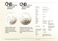 Silver coin ČNB 200 Kč 100th anniversary of the start of regular Czechoslovak radio broadcasting PROOF
