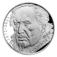 Silver coin ČNB 200 Kč 150th Anniversary of the Birth of Max Švabinský PROOF