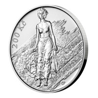 Silver coin ČNB 200 Kč 150th Anniversary of the Birth of Max Švabinský STANDARD