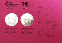 Silver coin ČNB 200 Kč Josef Karel Matocha appointed Archbishop of Olomouc STANDARD