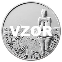 Silver coin ČNB 200 CZK Venus of Věstonice 100th anniversary of the discovery of the sculpture PROOF