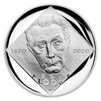 Silver coin 200CZK Birth of Adolf Loos PROOF