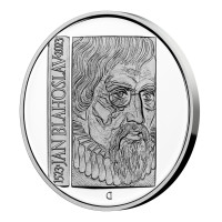 Silver coin ČNB 200 Kč 500th anniversary of the birth of Jan Blahoslav PROOF