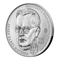 Silver coin ČNB 200 Kč Josef Karel Matocha appointed Archbishop of Olomouc STANDARD