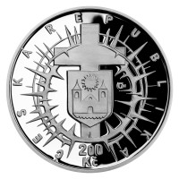 Silver coin ČNB 200 Kč Josef Karel Matocha appointed Archbishop of Olomouc PROOF