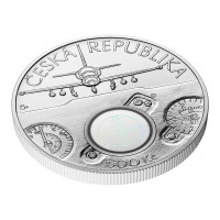 Silver coin ČNB 500 Kč ČKD Aero L-39 Albatros jet trainer STANDARD