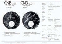 Silver coin ČNB 500 Kč ČKD Aero L-39 Albatros jet trainer STANDARD