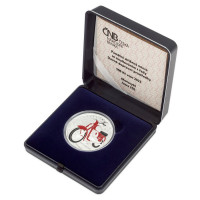 Silver coin ČNB 500 Kč Motorcycle Jawa 250 PROOF