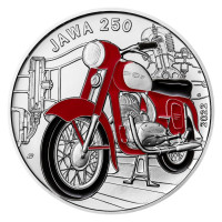 Silver coin ČNB 500 Kč Motorcycle Jawa 250 STANDARD