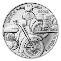 Silver coin ČNB 500 Kč Motorcycle Jawa 250 STANDARD