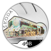 Silver coin ČNB 500Kč Steam locomotive Š498 Albatros PROOF