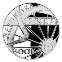 Silver coin ČNB 500 Kč Steam locomotive Š498 Albatros PROOF