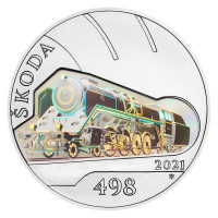 Silver coin ČNB 500 Kč Steam locomotive Š498 Albatros STANDARD