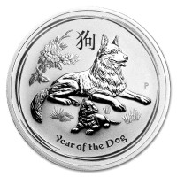 Silver coin Year of the Dog 1 oz (2018)