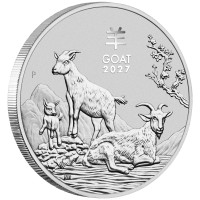 Silver coin Year of the Goat 1 oz (2027)