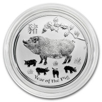 Silver coin Year of the Pig 1 oz (2019)