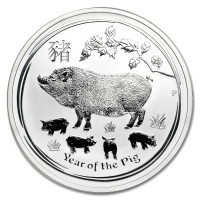 Silver coin Year of the Pig 1 oz (2019)