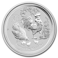 Silver coin Year of the Rooster 1 oz (2017)