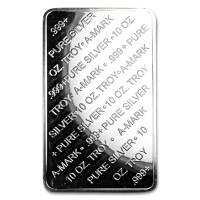 Silver ingots A-Mark 10 oz