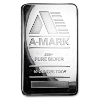 Silver ingots A-Mark 10 oz